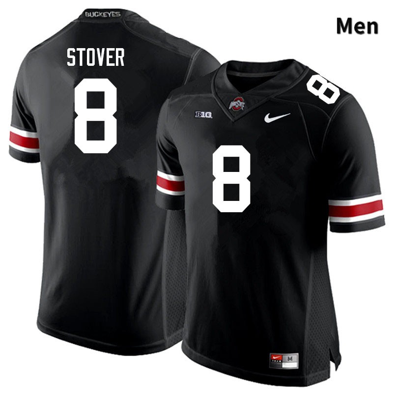 Ohio State Buckeyes Cade Stover Men's #8 Black Authentic Stitched College Football Jersey